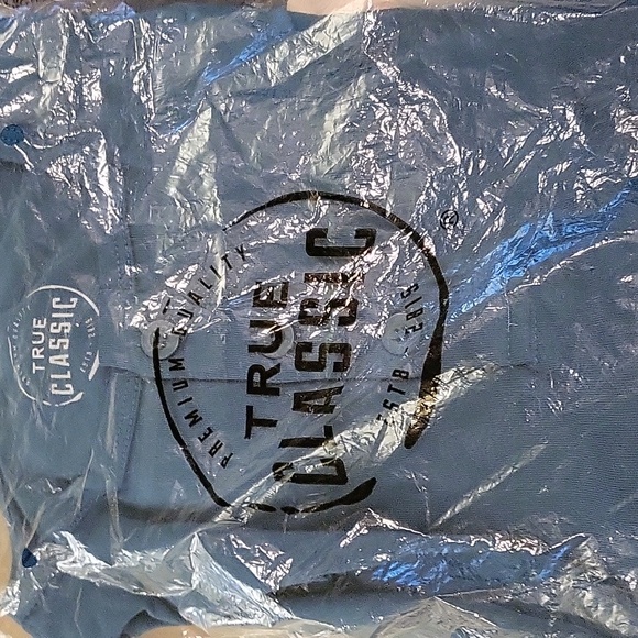 New True Classic Teal Long Sleeve Henley (Sz Large) - Picture 4 of 4